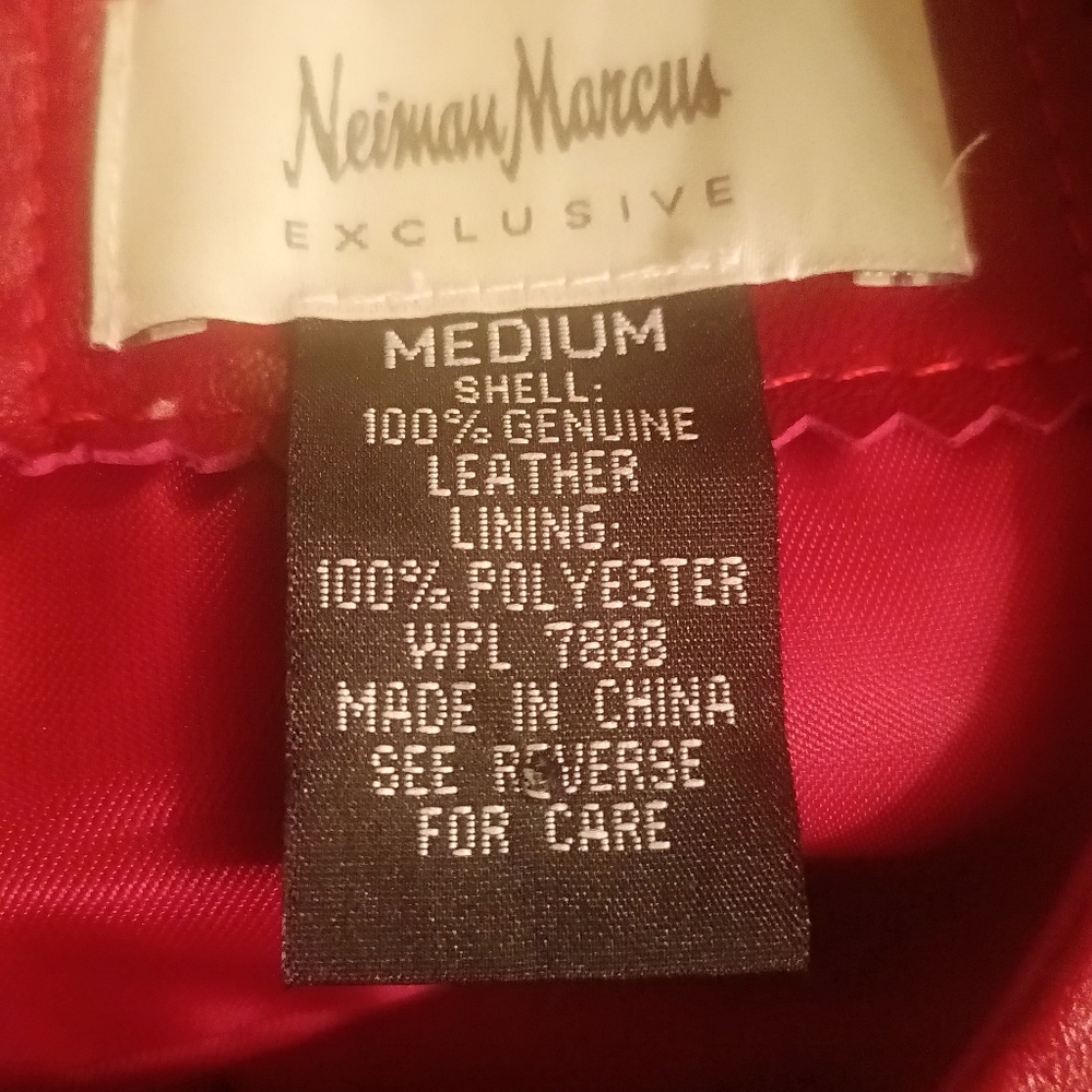 Happy Valentine's Day Neiman Marcus Exclusive 100% Leather